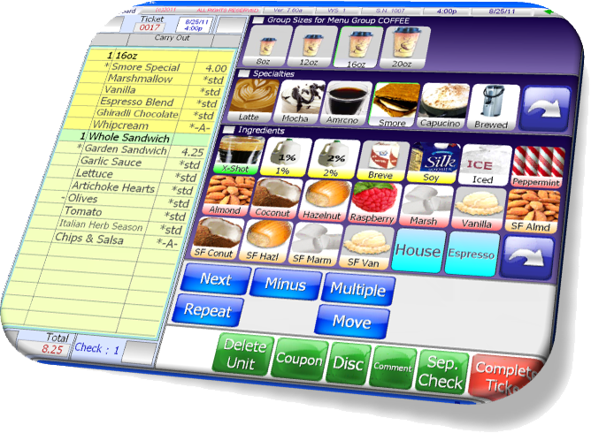 Coffee Shop - Restaurant Management Software - Point of Sale (POS)SP-1 by SelbySoft